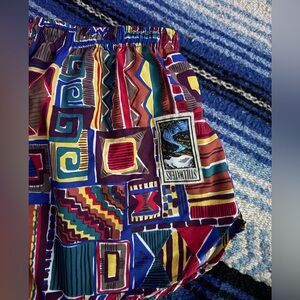 Vintage 80s / 90s Stillwater’s multi colored nylon running shorts women’s small